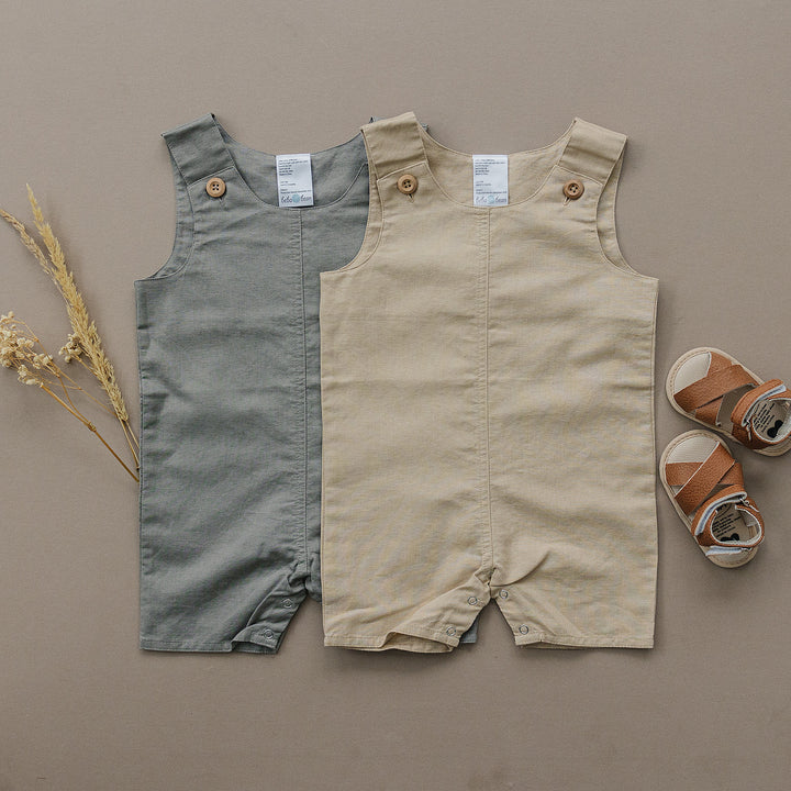 Sleeveless Linen Romper