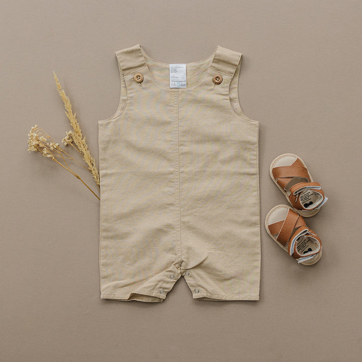 Sleeveless Linen Romper