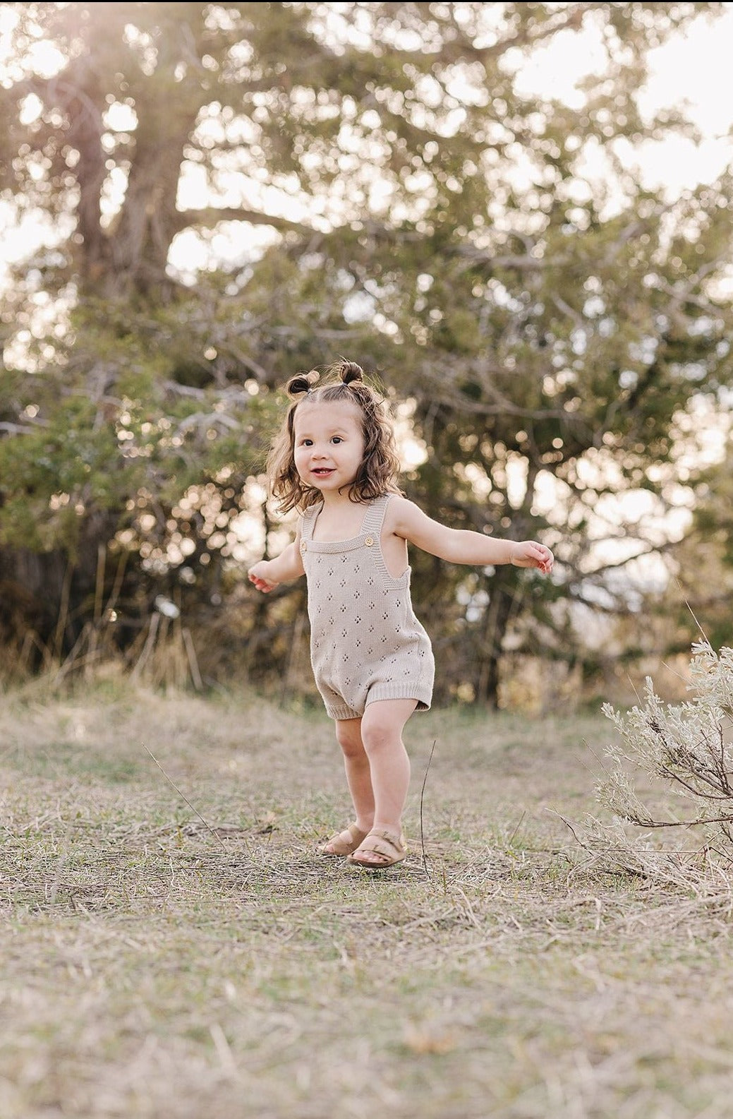 Knit Eyelet Romper