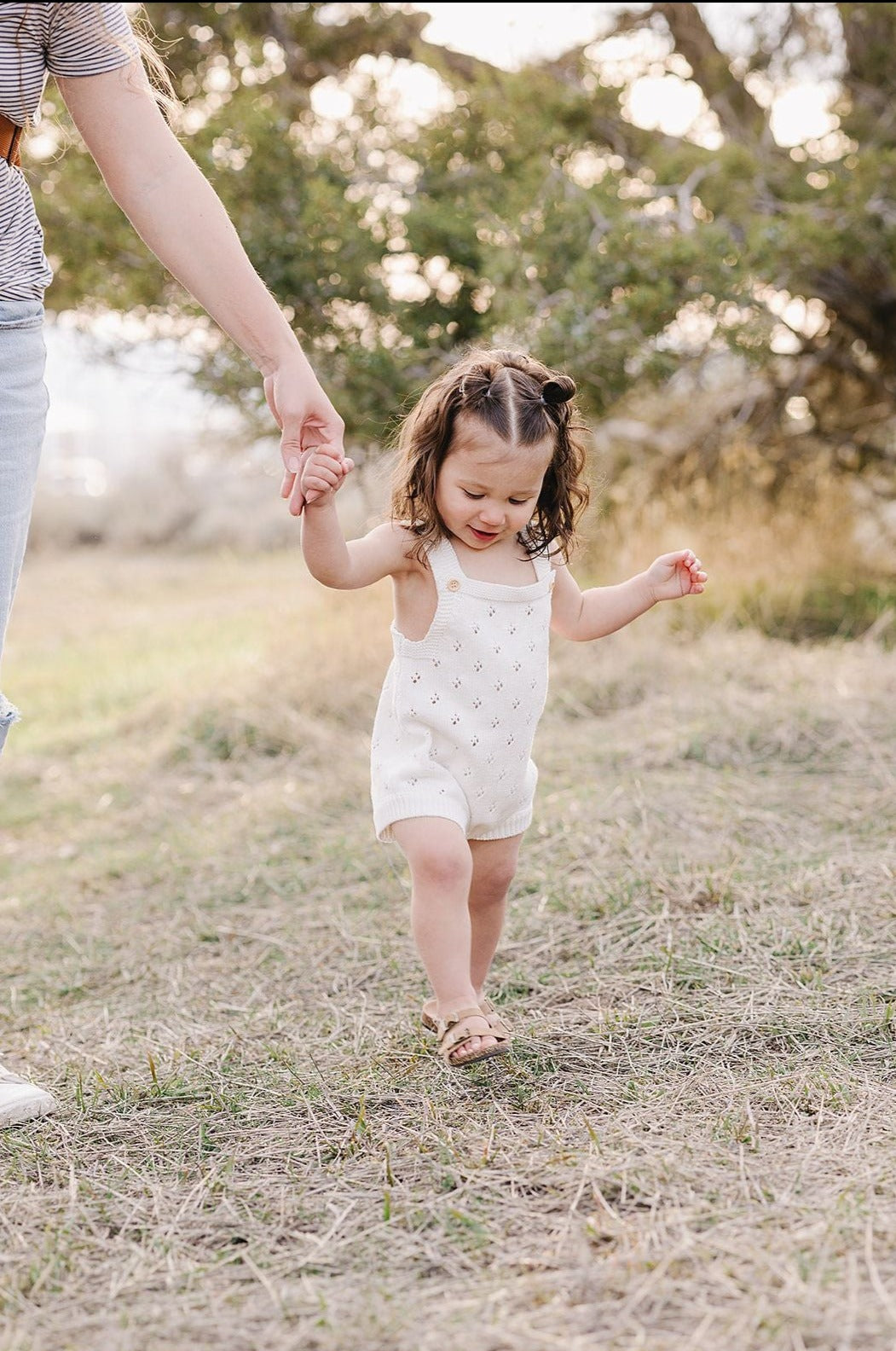 Knit Eyelet Romper