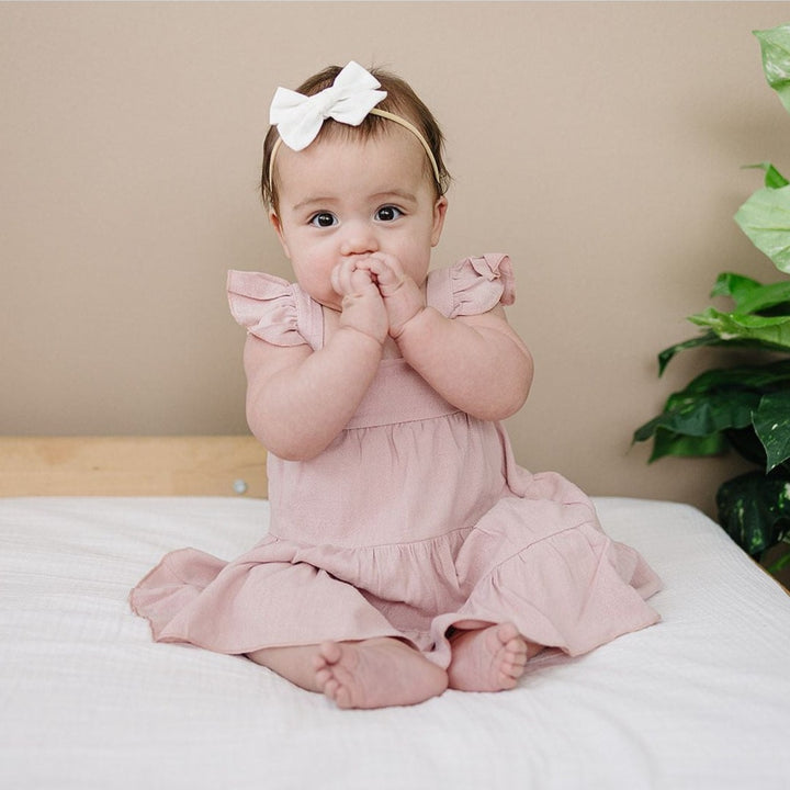 Ruffle Linen Dress