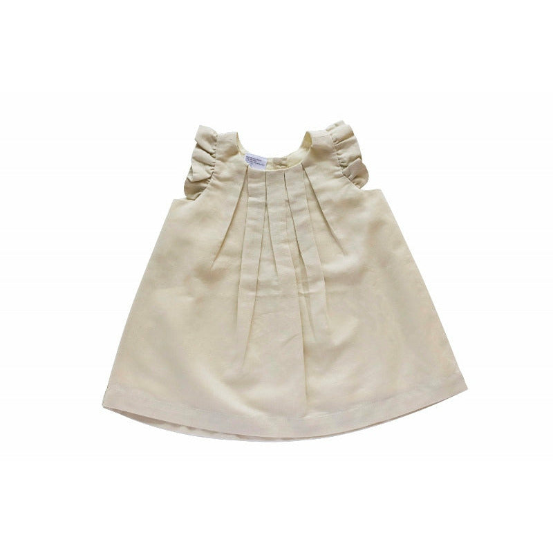 Box Pleat Linen Dress Beba Bean Box Pleat Linen Dress Beba Bean