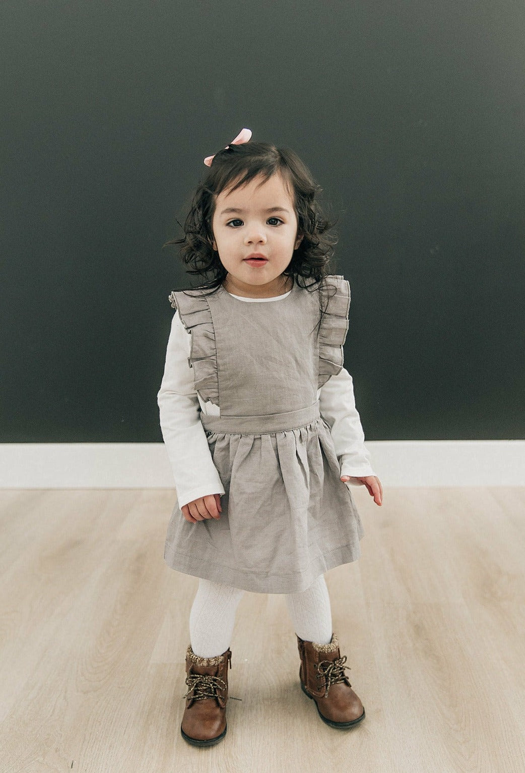 Pinafore Linen Dress – Beba Bean Pinafore Linen Dress – Beba Bean