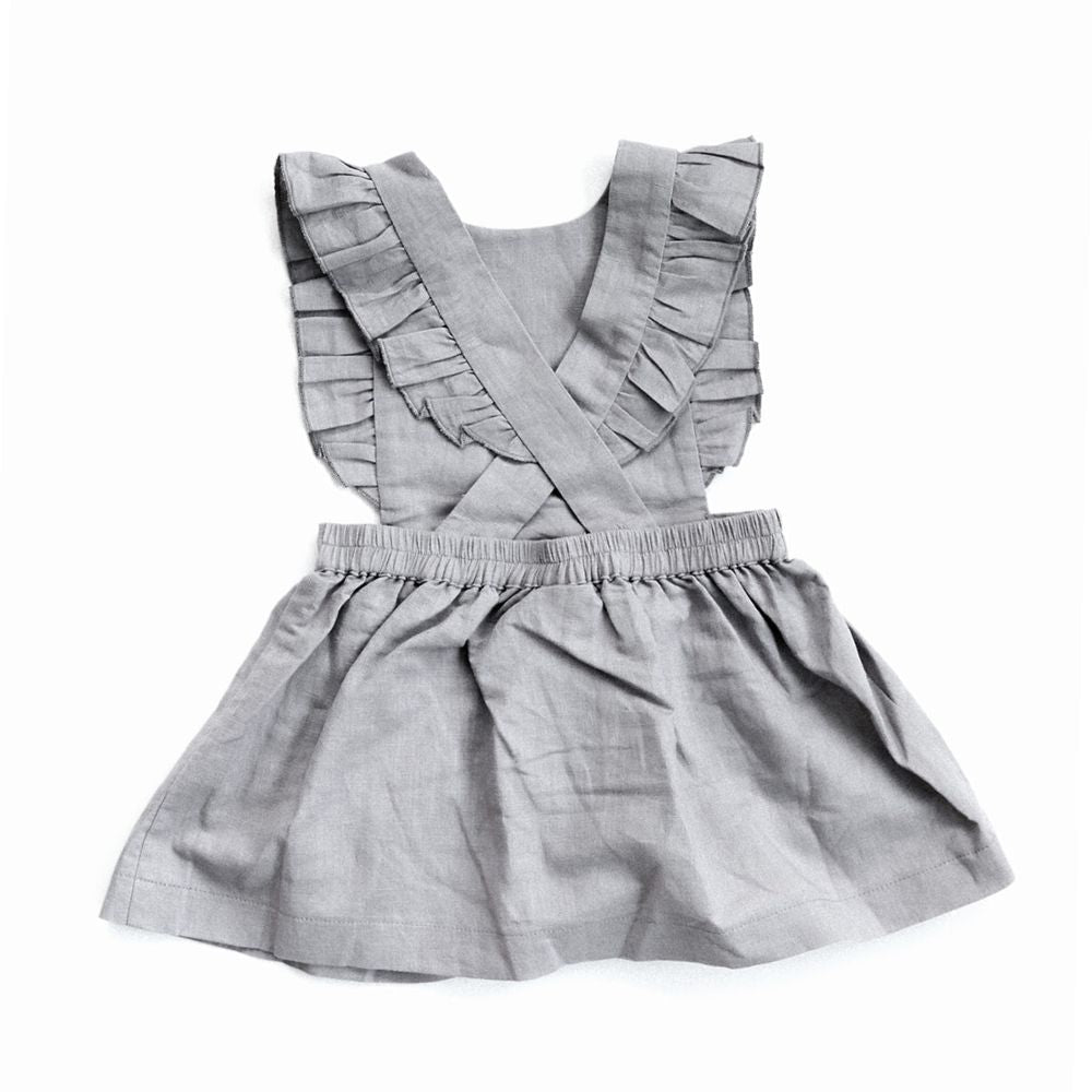 Pinafore Linen Dress – Beba Bean