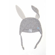 Beba Bean Accessories Grey Crochet Bunny Toque