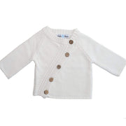 Beba Bean Clothes Ivory Long Sleeved Cardigan