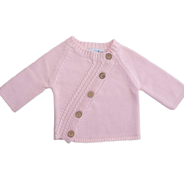 Beba Bean Clothes Pink Long Sleeved Cardigan