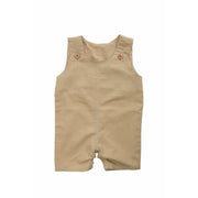 Beba Bean Clothes 3-6 / Sand Sleeveless Linen Romper