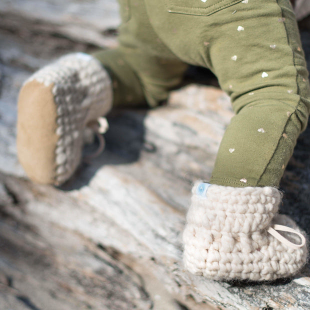 Beba Bean Shoes Sweater Moccs - Grey