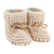 Beba Bean Shoes 0-6 / Ivory Sweater Moccs - Ivory