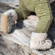 Beba Bean Shoes Sweater Moccs - Ivory