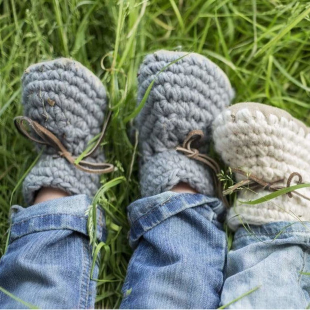 Beba Bean Shoes Sweater Moccs - Ivory