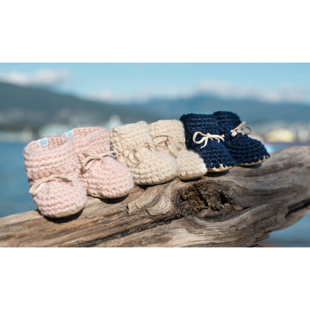 Beba Bean Shoes Sweater Moccs - Ivory
