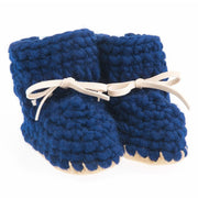 Beba Bean Shoes 0-6 / Navy Sweater Moccs - Navy