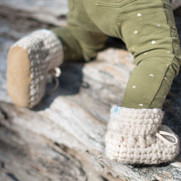 Beba Bean Shoes Sweater Moccs - Oatmeal